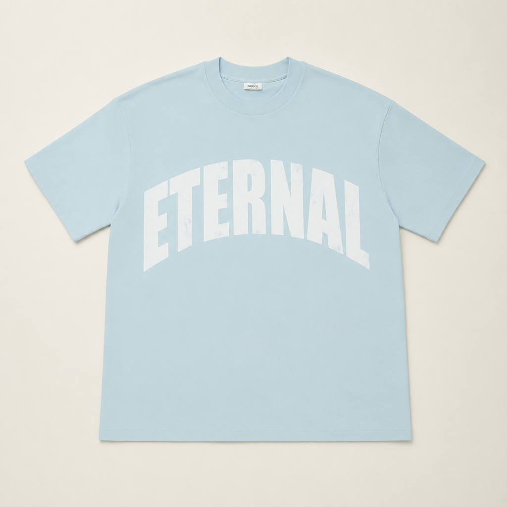 Oversized Eternal Life Tee (Baby Blue)