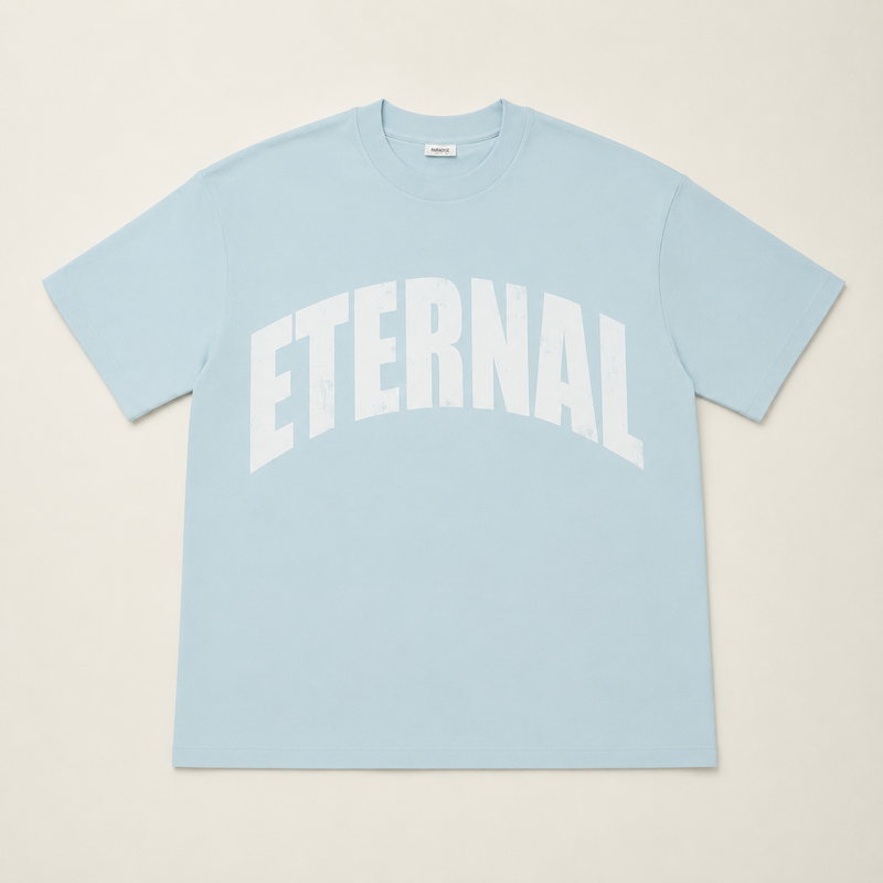 Oversized Eternal Life Tee (Baby Blue)