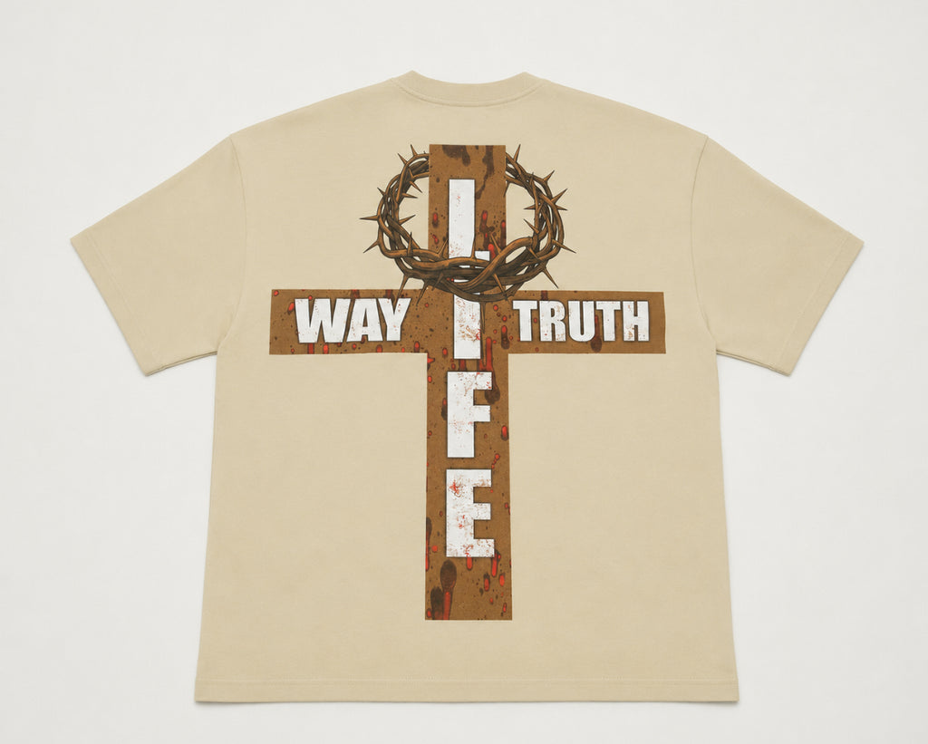 Oversized Eternal Life Tee (Apricot)