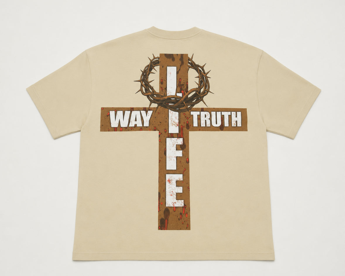 Oversized Eternal Life Tee (Apricot)